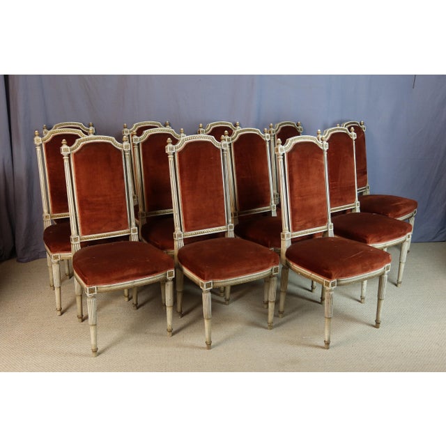 Directoire Chair Series, 1950s, Set of 12 For Sale - Image 3 of 15