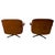 1970s Vintage Cognac Leather Swivel Lounge Chairs from Eugen Schmidt, 1970s, Set of 2 For Sale - Image 5 of 18