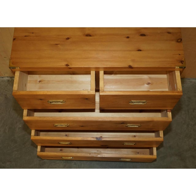Vintage English Pine Chests of Drawers and Side Tables, Set of 3 For Sale - Image 12 of 18