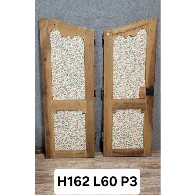 Louis XV Molded Doors in Wood, Set of 2 For Sale - Image 4 of 5