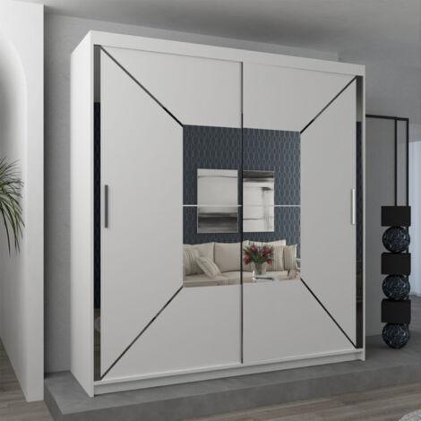 This spacious contemporary sliding door wardrobe combines clean modern design with exceptional storage functionality....