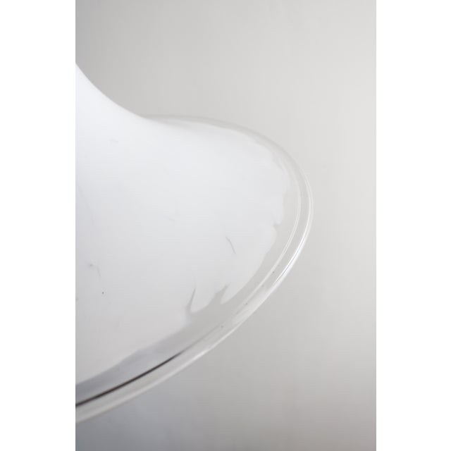 Silver Large Marbled Glass Pendant Lamp from Holmegaard, Denmark, 1970s For Sale - Image 8 of 9