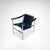 Cassina LC1 Blue and Black Ponyskin Armchair by Le Corbusier for Cassina, 1990s For Sale - Image 4 of 13