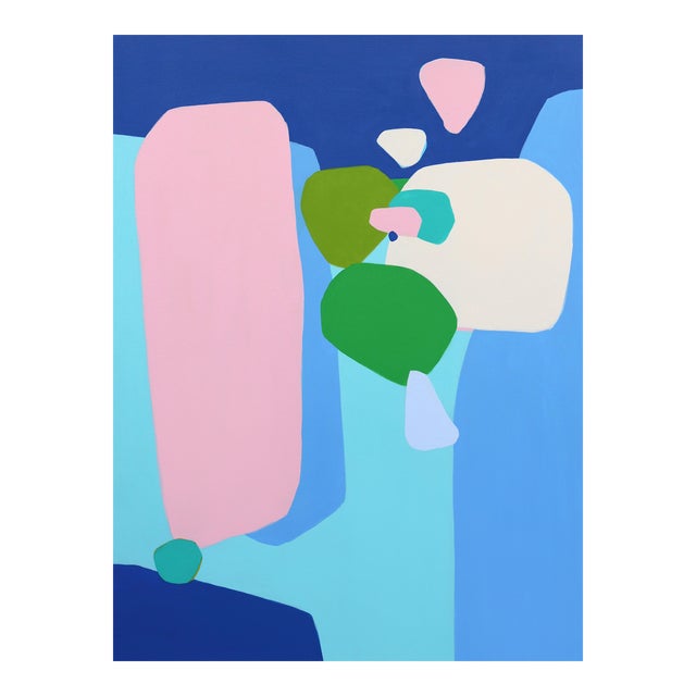 Spring Fling 2 - Large Colorful Abstract Painting Original Artwork by Julie Naima For Sale