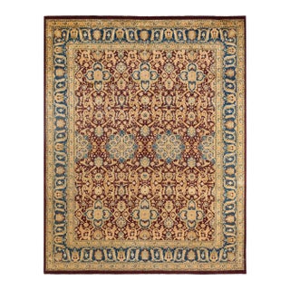 Mogul, One-of-a-Kind Hand-Knotted Area Rug in Red, 8' 0" x 10' 1" For Sale