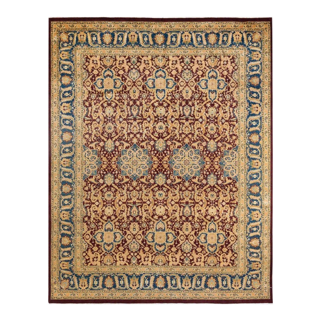 Mogul, One-of-a-Kind Hand-Knotted Area Rug in Red, 8' 0" x 10' 1" For Sale