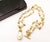 Contemporary Chanel Vintage Rare Gold Plated CC Tear Drop Pearl Long Necklace For Sale - Image 3 of 5