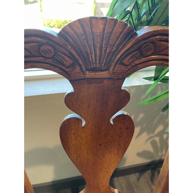 Wood 1970s Vintage Chippendale Style Armchairs (Sourced by Swimmer Cole Martinez Curtis) - A Pair For Sale - Image 7 of 12
