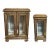 1960s Exquisite Gold Gilt Display Cabinet With Mirrored Interiors For Sale