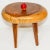 Sculptural Accent Side Table Hand Crafted Wabi Sabi Organic Mango Wood For Sale - Image 10 of 13