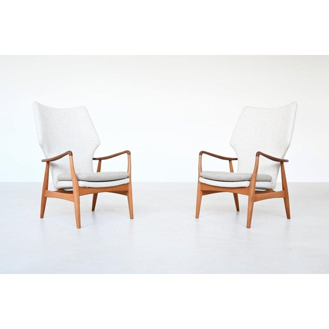Wood Vintage Dutch Lounge Chairs by A. Madsen and H. Schubell Kirsten, 1960, Set of 2 For Sale - Image 7 of 18