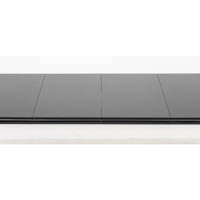 Intrex Postmodern Black Lacquered Dining Table For Sale - Image 14 of 14