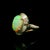 3.67 Carat Australian Crystal Opal Diamond Platinum Swirl Ring, Size 7.75 For Sale - Image 4 of 5