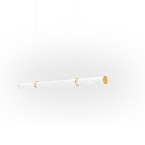 Green Pillar 100 Linear Green Aluminum Pendant Lamp by JSPR For Sale - Image 8 of 10