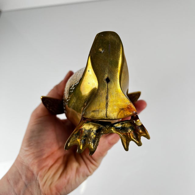 Mid-Century Modern Hollywood Regency Brass Penguin Sculpture, 1970s For Sale - Image 12 of 14