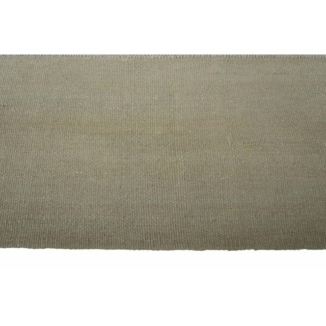 Textile Handwoven Mazandaran Kilim Rug in Natural Tones For Sale - Image 7 of 9