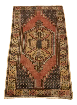 Vintage Bohemian Tribal Anatolian Rug- 3′5″ × 6′2″