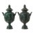 Vintage Cast Iron Urns With Classical Figural Reliefs For Sale