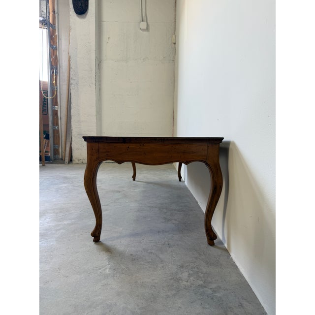 Vintage Italian Wooden Coffee Table With Cabriole Legs – Made in Italy For Sale - Image 10 of 17