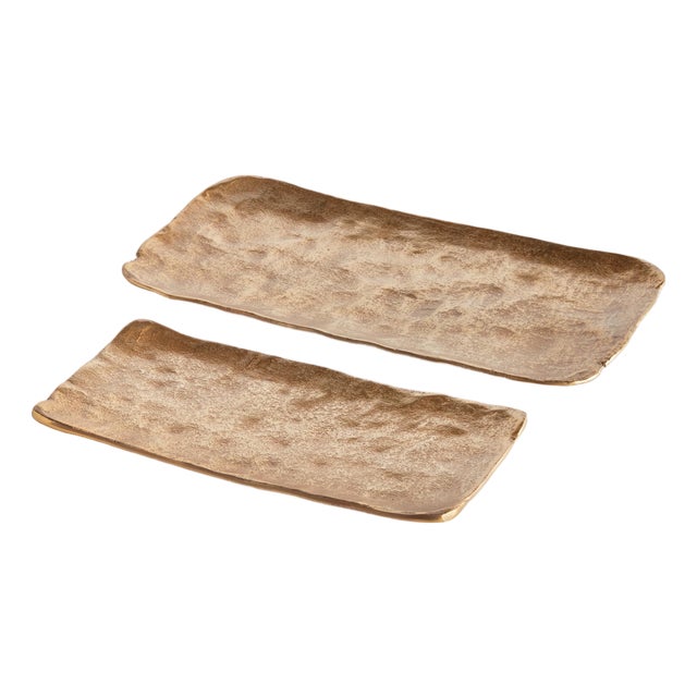 Imani Decorative Rectangular Trays, Set Of 2 For Sale