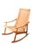 Brown Mid Century Rope Rocker After Wegner For Sale - Image 8 of 12