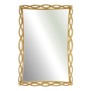 Mirror in Carved Giltwood Frame by Chelini For Sale