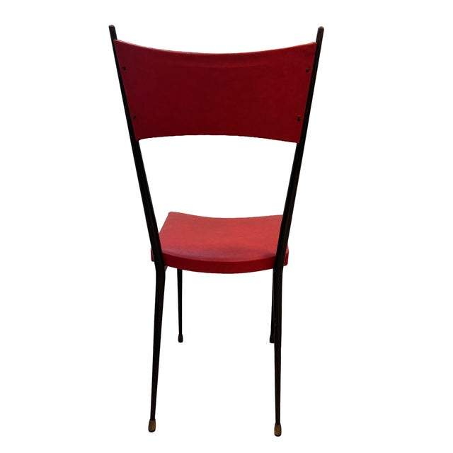 1960s Authentic 1950s French Mid-Century Colette Guéden for Coop Meubles Nancy Accent Chairs - A Mismatched Pair For Sale - Image 5 of 10
