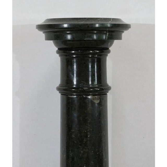 Column with Rotating Top in Sea Green Marble, Late 19th Century For Sale - Image 10 of 18