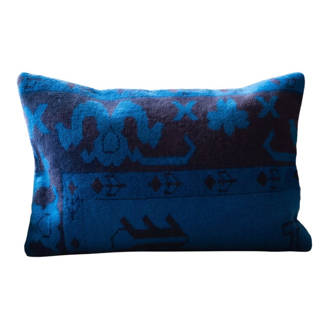 Vintage Turkish Wool Dragon Pillow For Sale