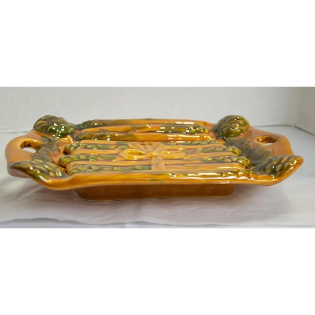 1970s Vintage Asparagus Serving Platter - 3 Piece For Sale - Image 5 of 11