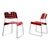 Red Italian Space Age Red Omstak Dining Chairs by Rodney Kinsman for Bieffeplast, 1971, Set of 4 For Sale - Image 8 of 16