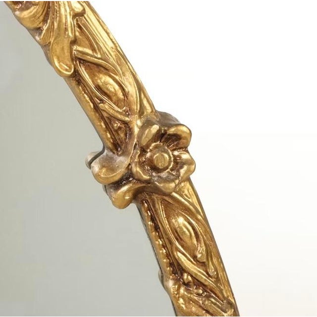 Hollywood Regency Hollywood Regency Style Giltwood Wall Mirror, 1981 For Sale - Image 3 of 7