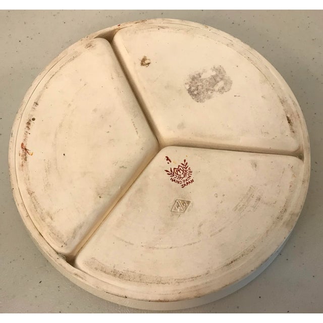 Vintage Japanese Hand Painted Divided Dish For Sale In Dallas - Image 6 of 8