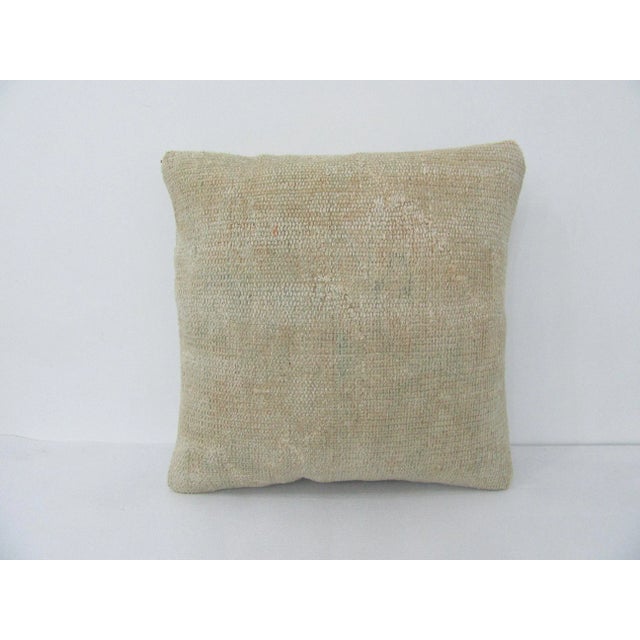 Faded Vintage Ivory Pillow Cover For Sale - Image 4 of 4