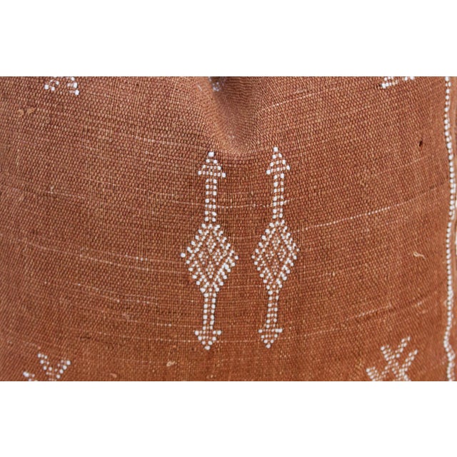 Moroccan Rusted Column Cactus Silk Moroccan Pillow For Sale - Image 3 of 8