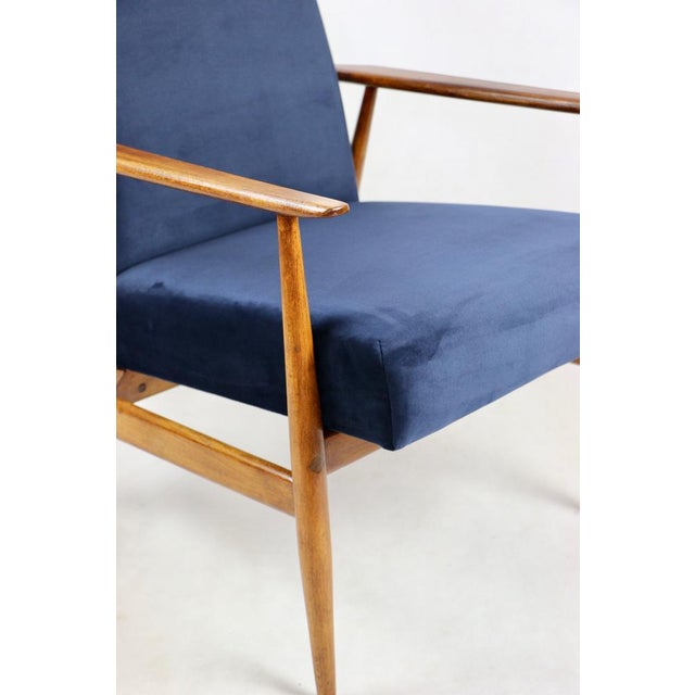Vintage Blue Fox Easy Chair, 1970s For Sale - Image 10 of 11
