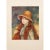 A stunning photogravure after painting "Girl with a Straw Hat" by Auguste Renoir. Comes from first limited American...