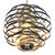 Italian mid-century "cyclone" chandelier by sciolari from 1970s. the chandelier is made in aluminium with acrylic glass...