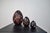 This set of 3 eggs with a swelling shape and mottled brown surface was designed by Monica Backström. They are al unique...