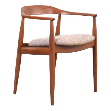 Mid-Century Modern Danish Armchair by Illum Wikkelsø for Niels Eilersen, 1960s For Sale