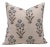 Cotton Block Print Pillow Cover 14x14 Inch– Home Décor Accent- Amitabh For Sale