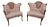 Louis XV Style Carved Fruitwood Tufted Fireside Chairs - a Pair For Sale