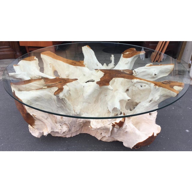 Teak Driftwood Coffee Table Chairish