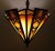 Art Deco Amsterdamse School Stained Glass Hanging Light, 1980s For Sale - Image 4 of 8