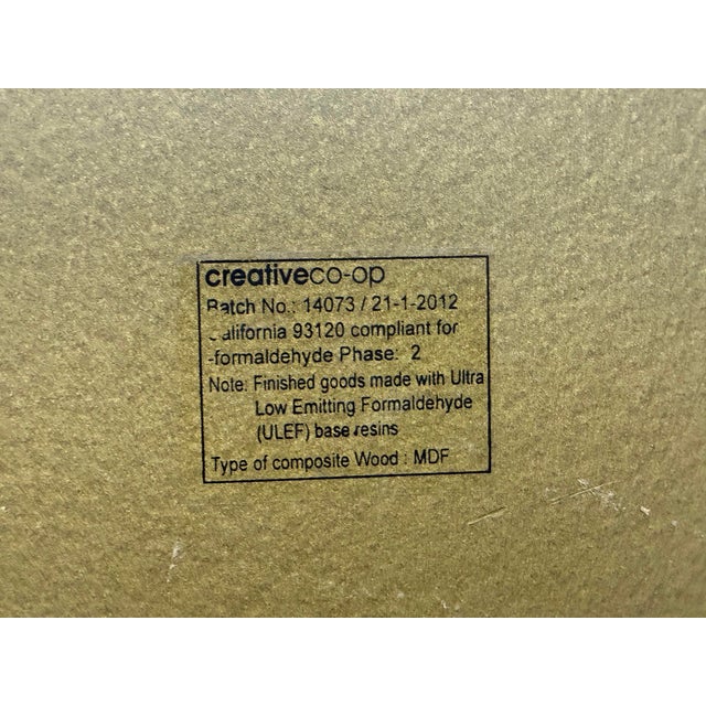 Creative Co-Op Wood Sunburst Mirror For Sale - Image 11 of 12