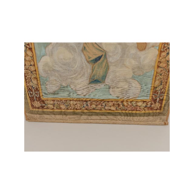 18th Century Italian Devotional Painted Tapestry For Sale - Image 9 of 18