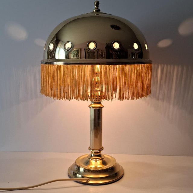 Table Lamp with Hemispherical Lampshade from Sölken Leuchten, 1970s For Sale - Image 4 of 18