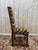 Wood Louis XIII Chairs in Turned Wood and Velvet, Set of 4 For Sale - Image 7 of 10