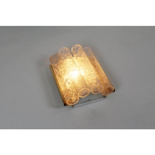 Metal Wall Lamps in Brass and Glass from Doria Leuchten, 1970s, Set of 2 For Sale - Image 7 of 8