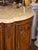 Early 20th Century Early 20th C. French Louis XV Marble Top Carved Walnut Four-Door Buffet Enfilade For Sale - Image 5 of 14